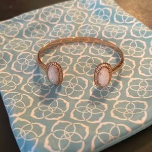Kendra Scott opal cuff in rose gold